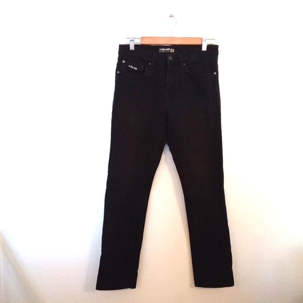 ZOO YORK Women's Black Straight Leg Low Rise Jeans  Size 28
